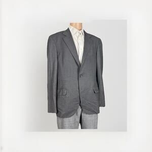 Brunello Cucinelli Charcoal Wool Sportcoat Jacket 54 IT 44 US Men’s Unstructured